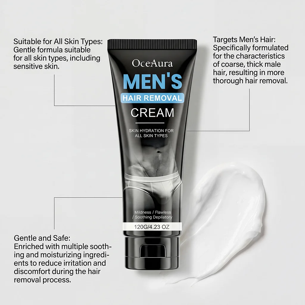Men's Gentle Hair Removal Cream – Fast, Smooth & Hydrating