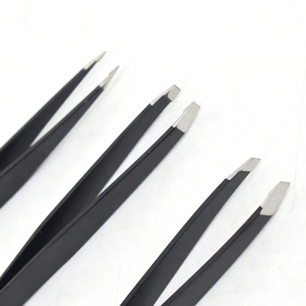 15-Piece Round Tip Nose & Facial Hair Tweezers | Stainless Steel