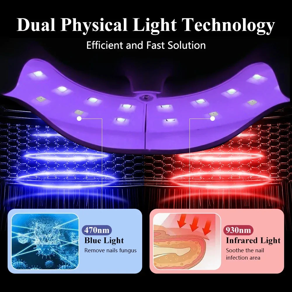 Dual-Wavelength Nail Light Therapy Device | Toenail & Fingernail