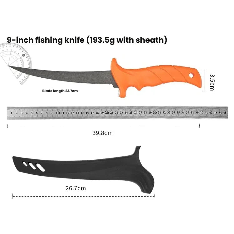 9" 5Cr15MoV Stainless Steel Filleting & Slicing Knife
