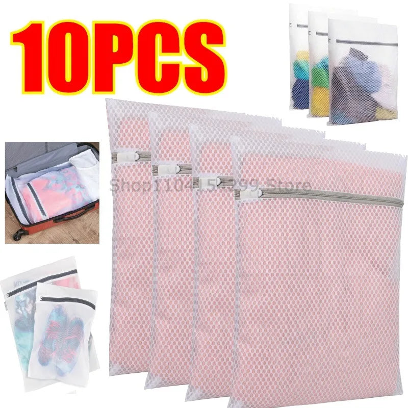 Mesh Laundry Bags 3-Pack | Sturdy Zipper for Delicates