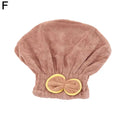 Super Absorbent Microfiber Hair Drying Cap with Cute Bow