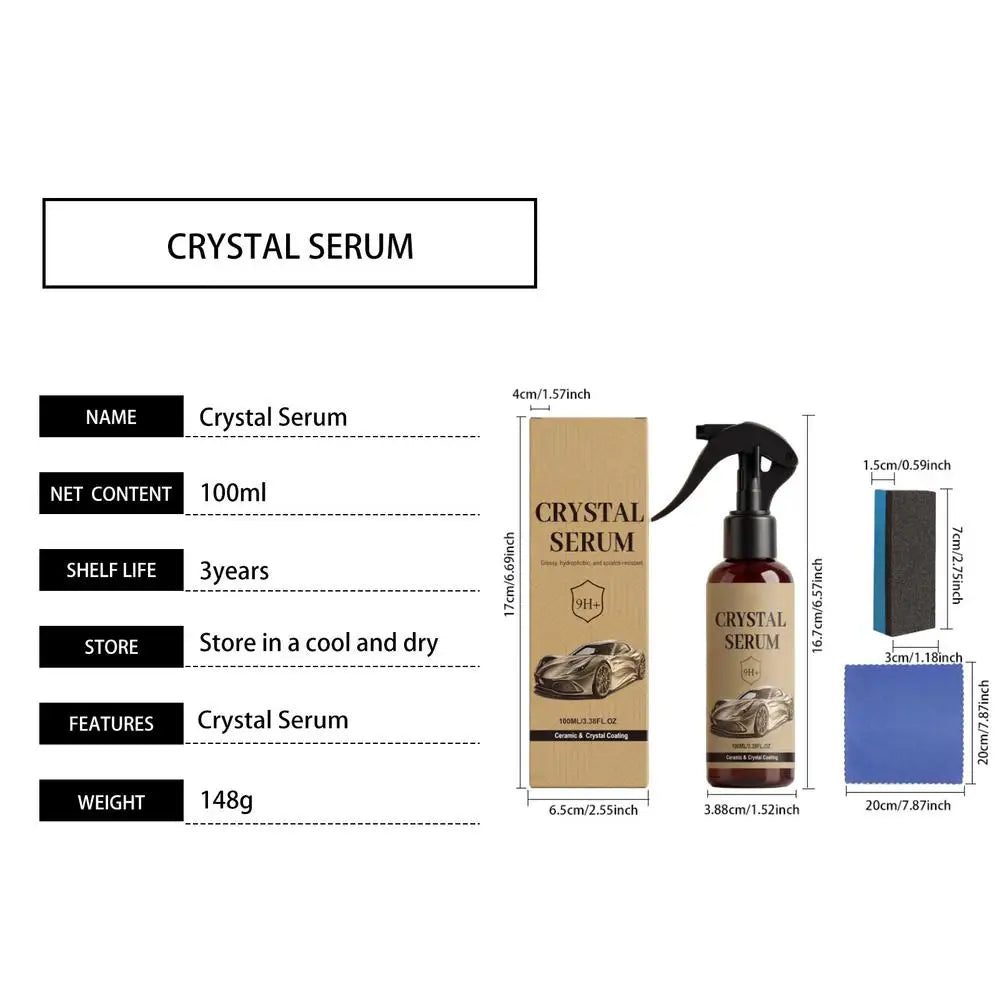 9H Ceramic Coating Spray 100ml – Car Paint Protection Kit