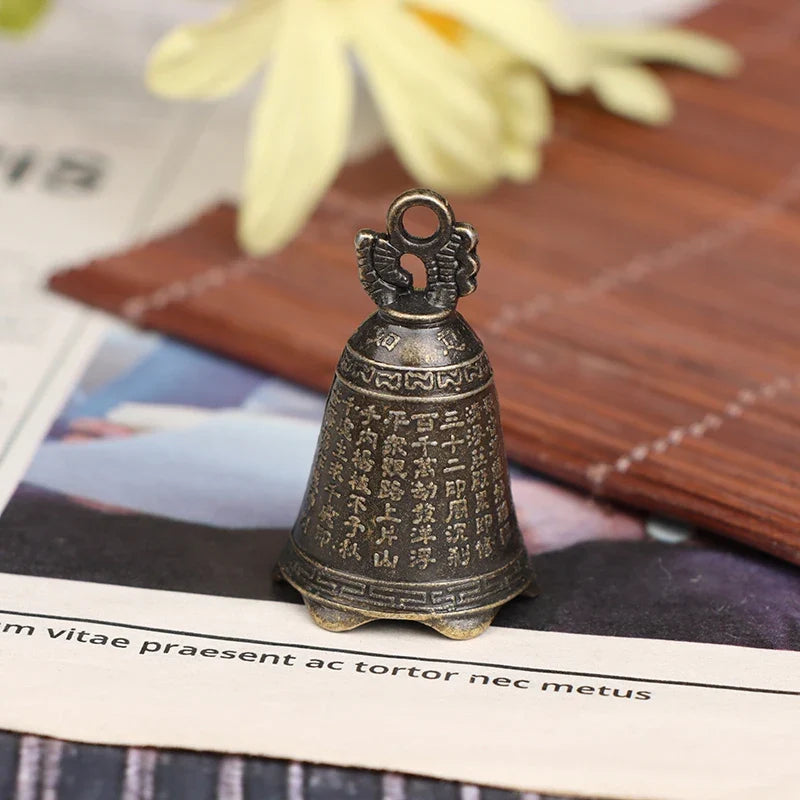 Antique Guanyin Bell – Chinese Mini Feng Shui Bronze Sculpture