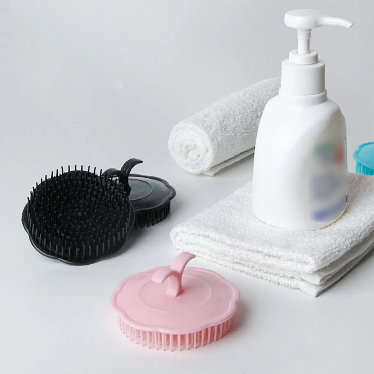 Silicone Scalp Massage Shampoo Brush – Hair & Body Scrubber