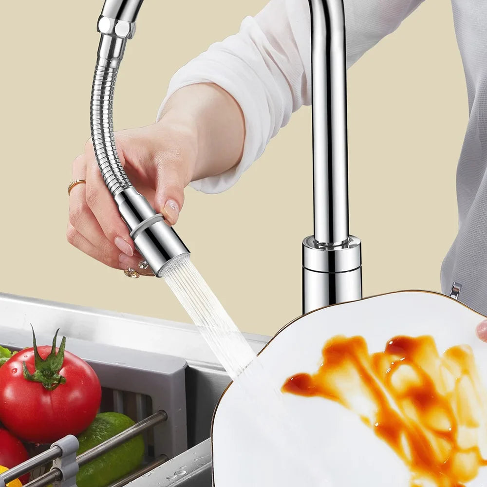 12- Universal Faucet Extender Stainless Steel 360 Rotation Kitchen