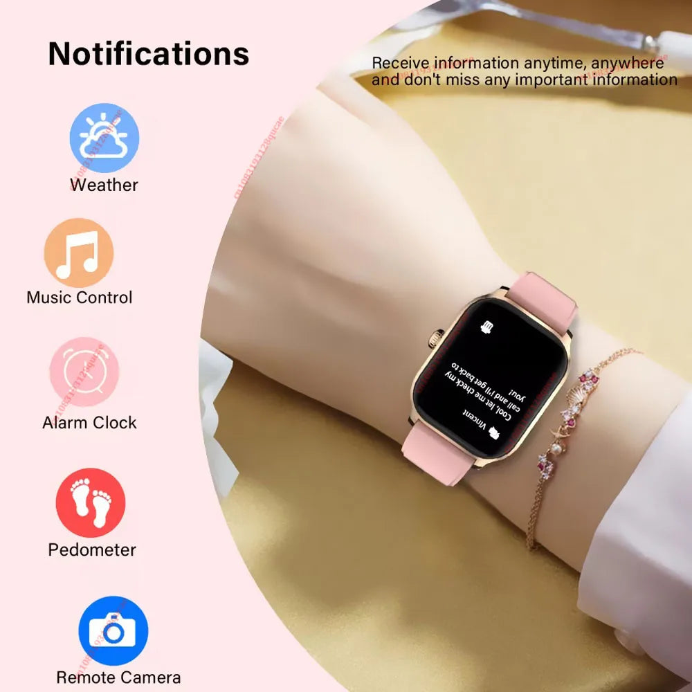 H9 Smart Watch Men Women Sports Fitness Tracker 2 01 HD Screen