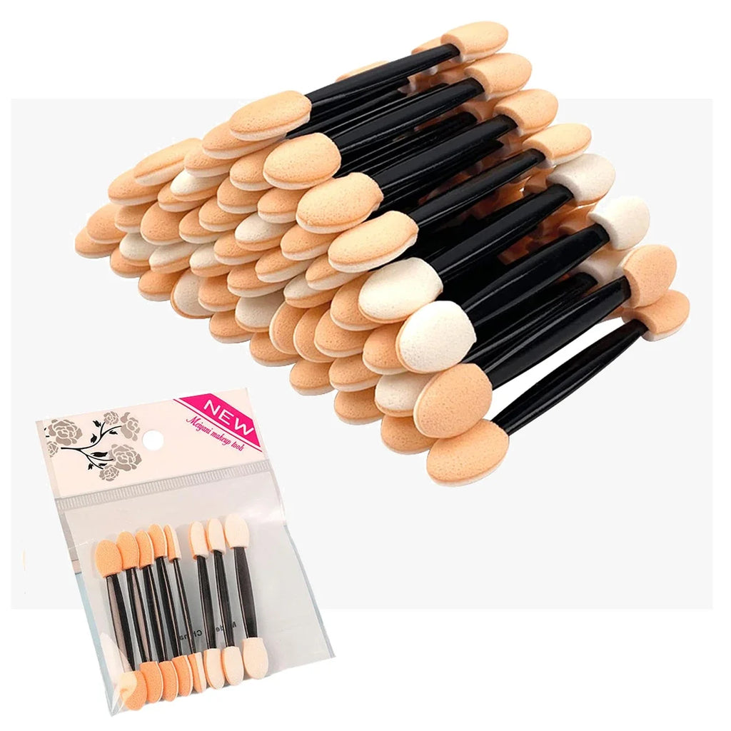 Disposable Eyeshadow Applicator Sticks – Double-Sided Sponge