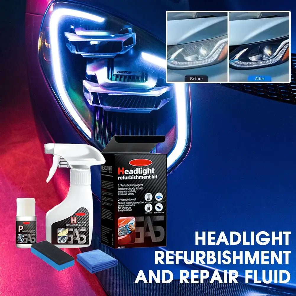 Headlight Restoration Car Lights Polisher Repair Polishing Paste