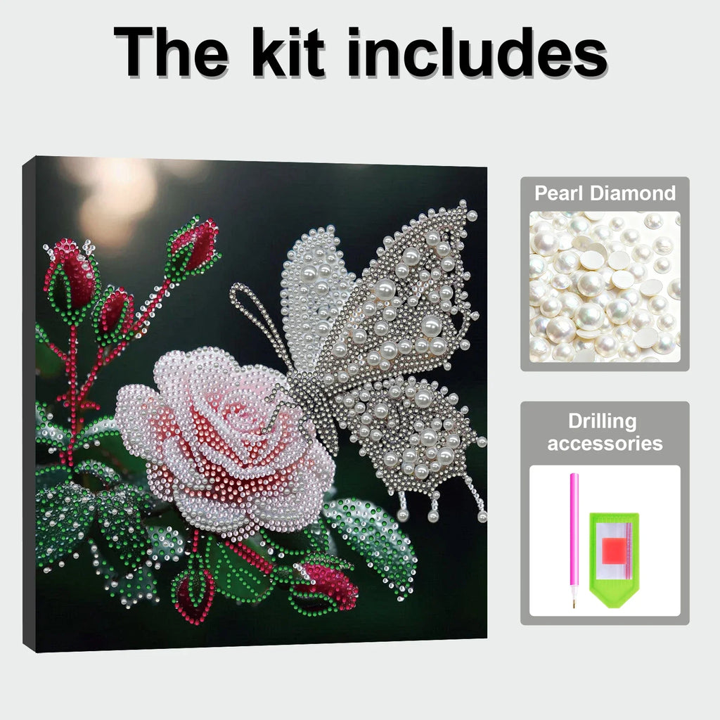 Pearl Gem Diamond Art Painting Frame 9 84x9 DIY Craft Adults Home