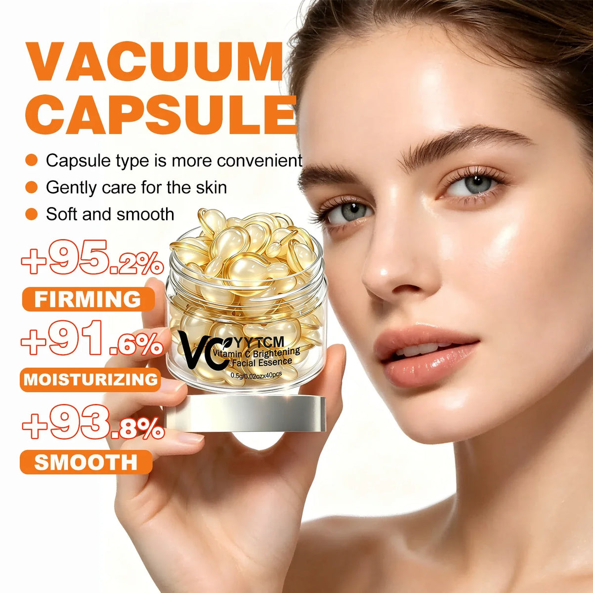 Vitamin C Face Serum Capsules – Retinol, Hyaluronic Acid & Vitamin E