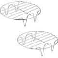 Stainless Steel Steamer Rack Set 2-Pack | Kitchen Cooking Grid