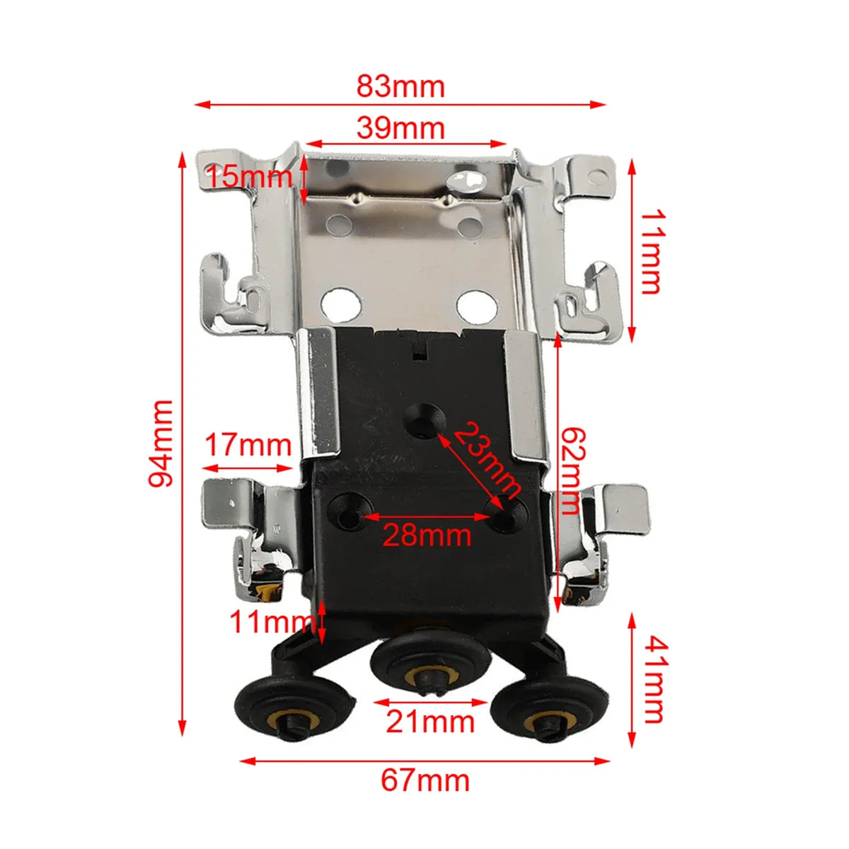 Sliding Door Roller Pulley | Side-Mounted Wardrobe Cabinet Wheel