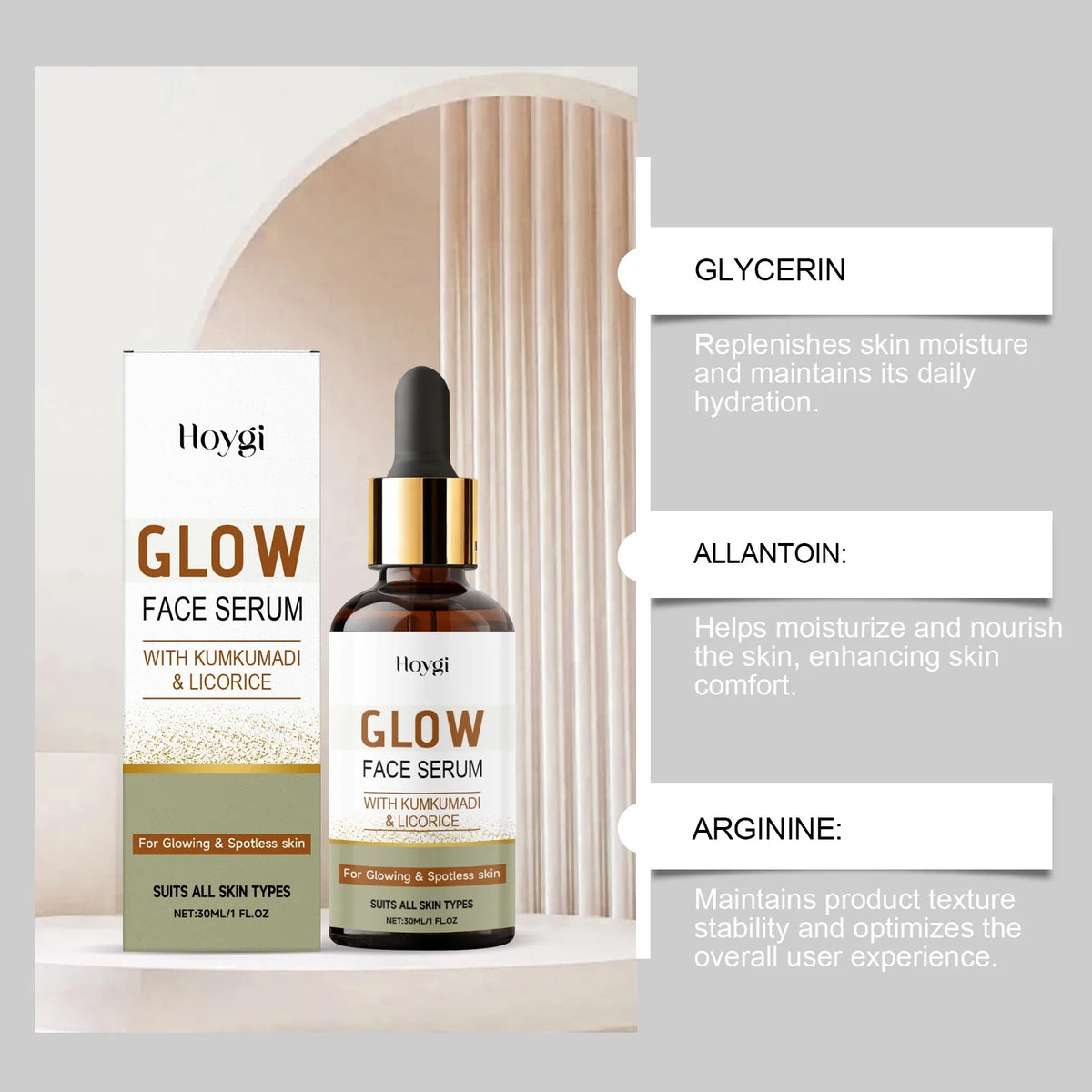 Hoygi Hydrating Face Serum – Lightweight Moisturizing