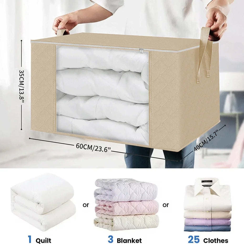 Under Bed Storage Bags for Quilts, Bedding & Clothing