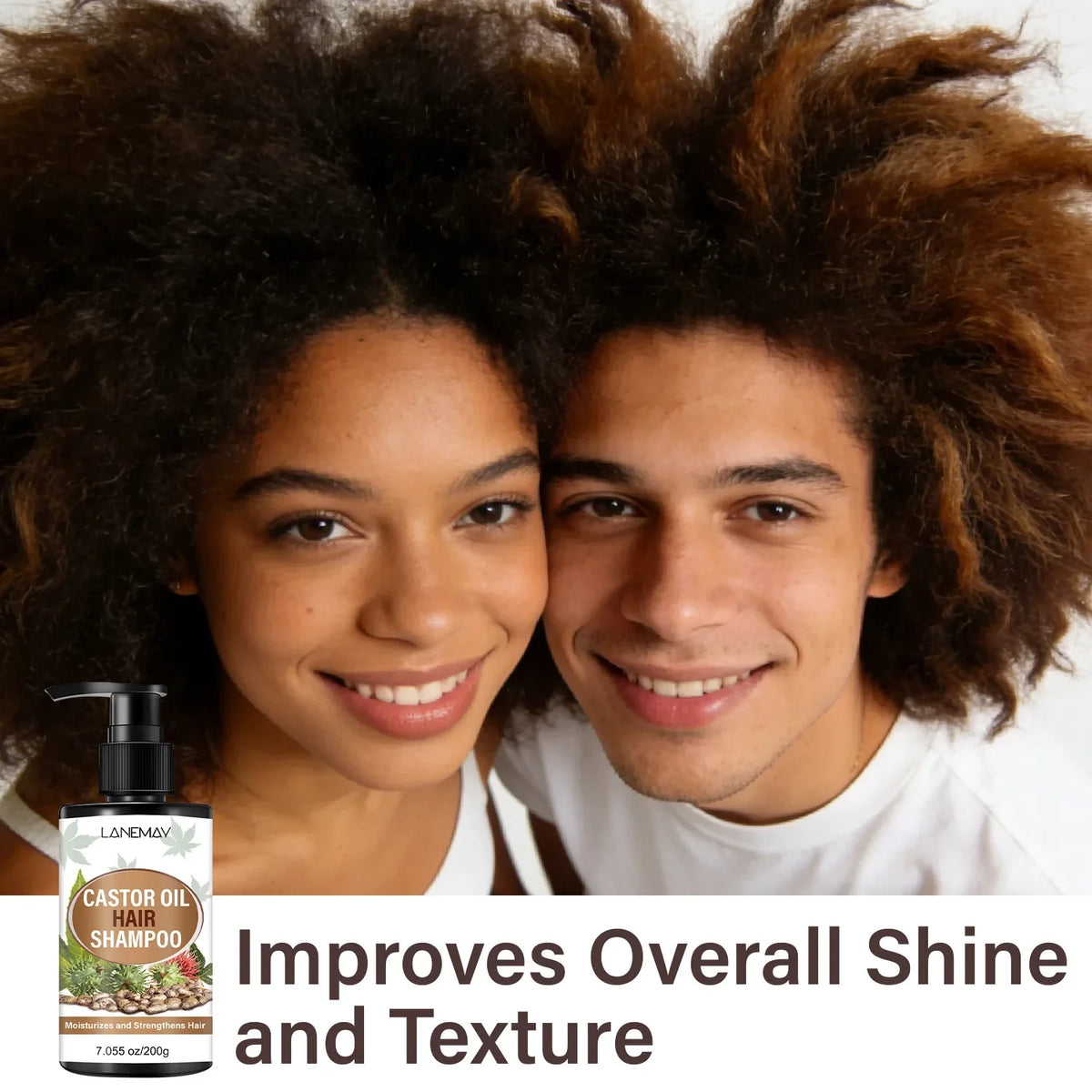 Lanemay Castor Oil Herbal Shampoo – Moisturizing & Strengthening