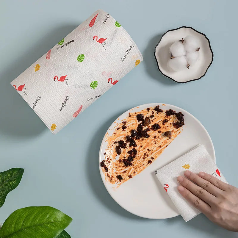 Disposable Kitchen Cleaning Cloths – Thickened Oil & Water Absorbing