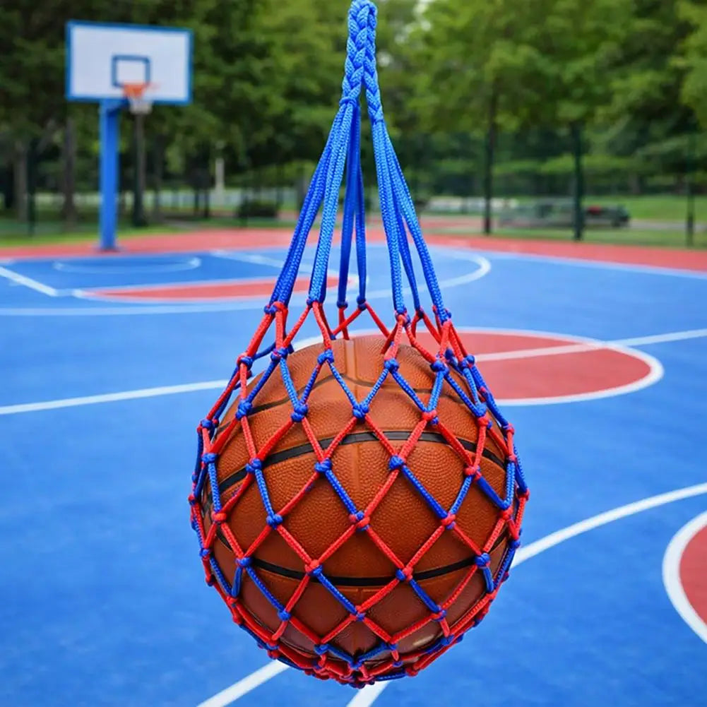Single Ball Carrying Net Bag Basketball Soccer Football Mesh Storage