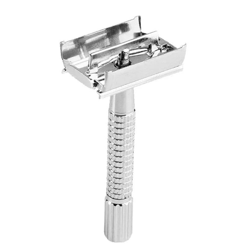 Men's Stainless Steel Safety Razor Holder Set – 3pcs