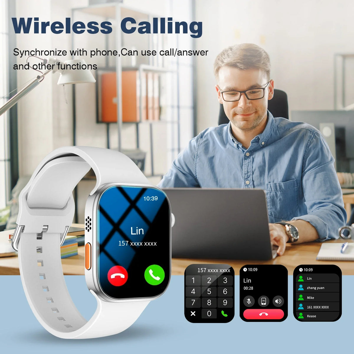 LOMAXFR 2.02" HD Smartwatch | BT Calling & Sports Tracking