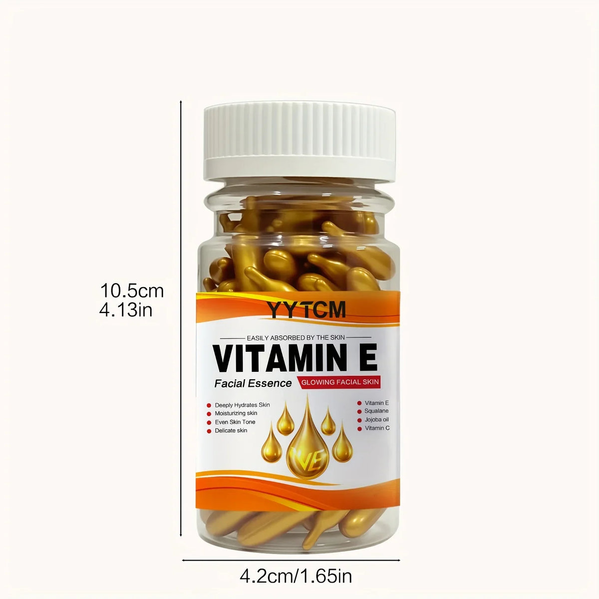 Vitamin E Capsule Essence – Squalane & Vitamin C | 90 Caps