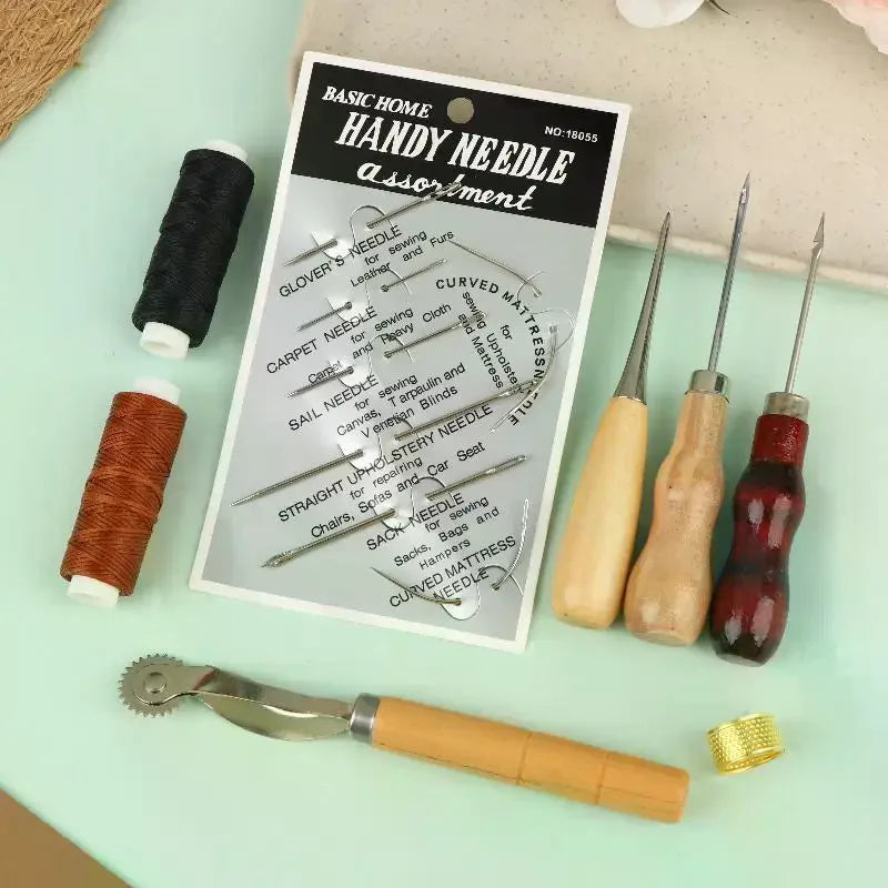 Leather Hand Sewing Kit – DIY Stitching Tools for Craft & Repair