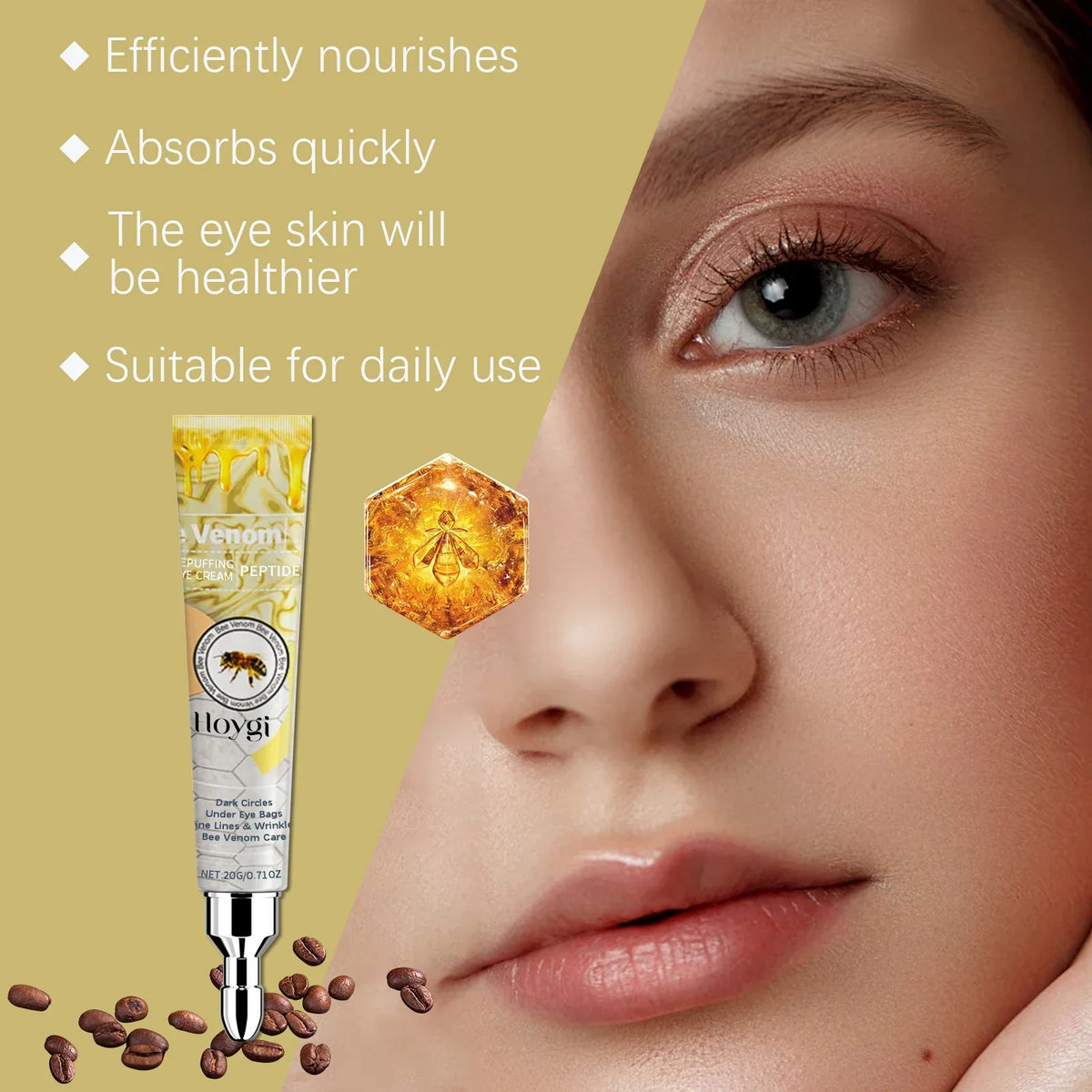 Hoygi Bee Venom Eye Cream – Dark Circles & Firming