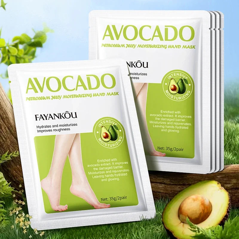 BIOAOUA Avocado Exfoliating Foot Mask 5 Pairs – Dead Skin Remover