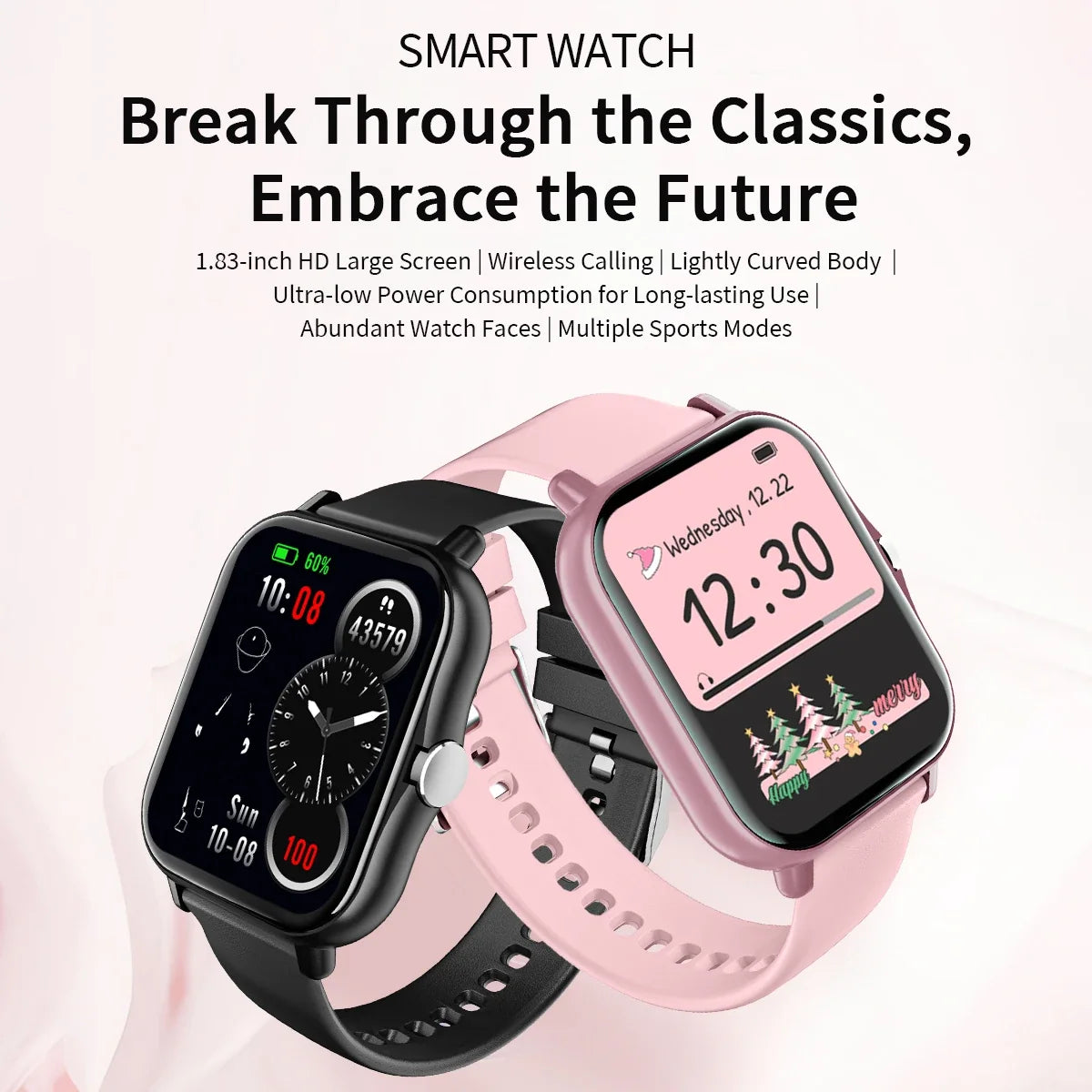 SIMSONLAB Smartwatch – Bluetooth Call & Fitness Tracker Watch