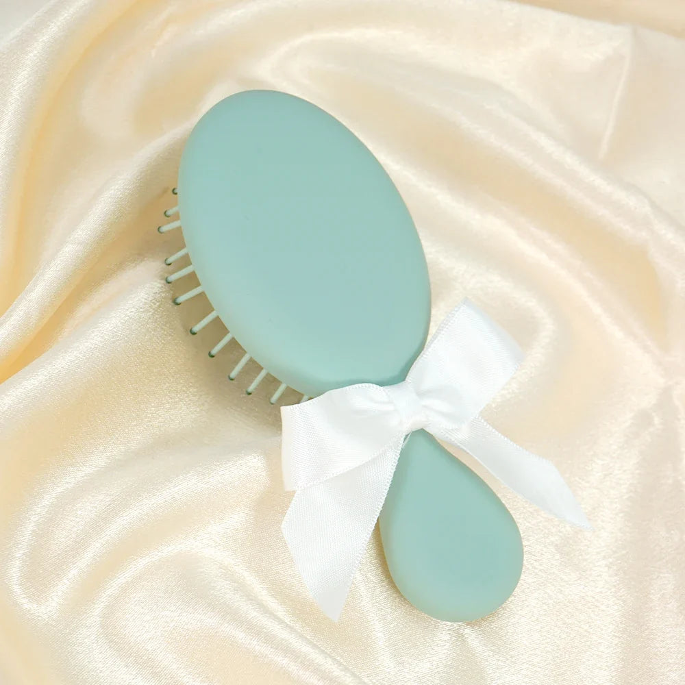 Cute Bowknot Air Cushion Hair Brush – 3 Pastel Colors