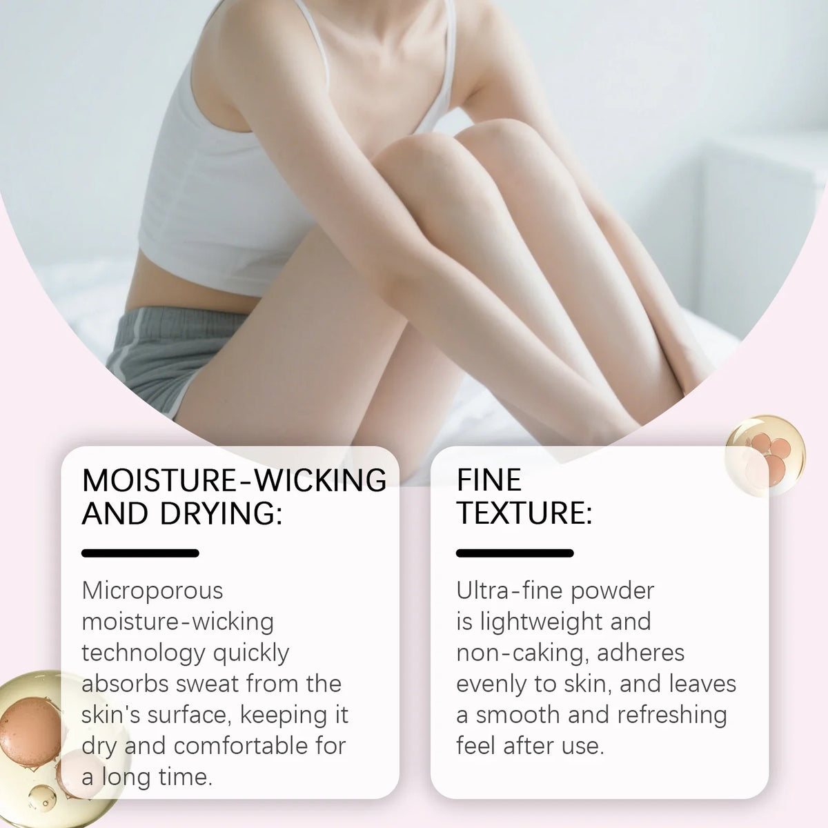 OceAura Talcum Body Powder – Sweat & Odor Absorbing 100g