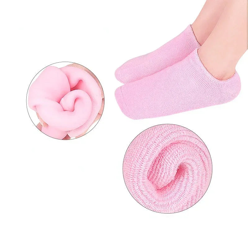 Reusable Spa Gel Socks – Moisturizing Exfoliating Foot Care