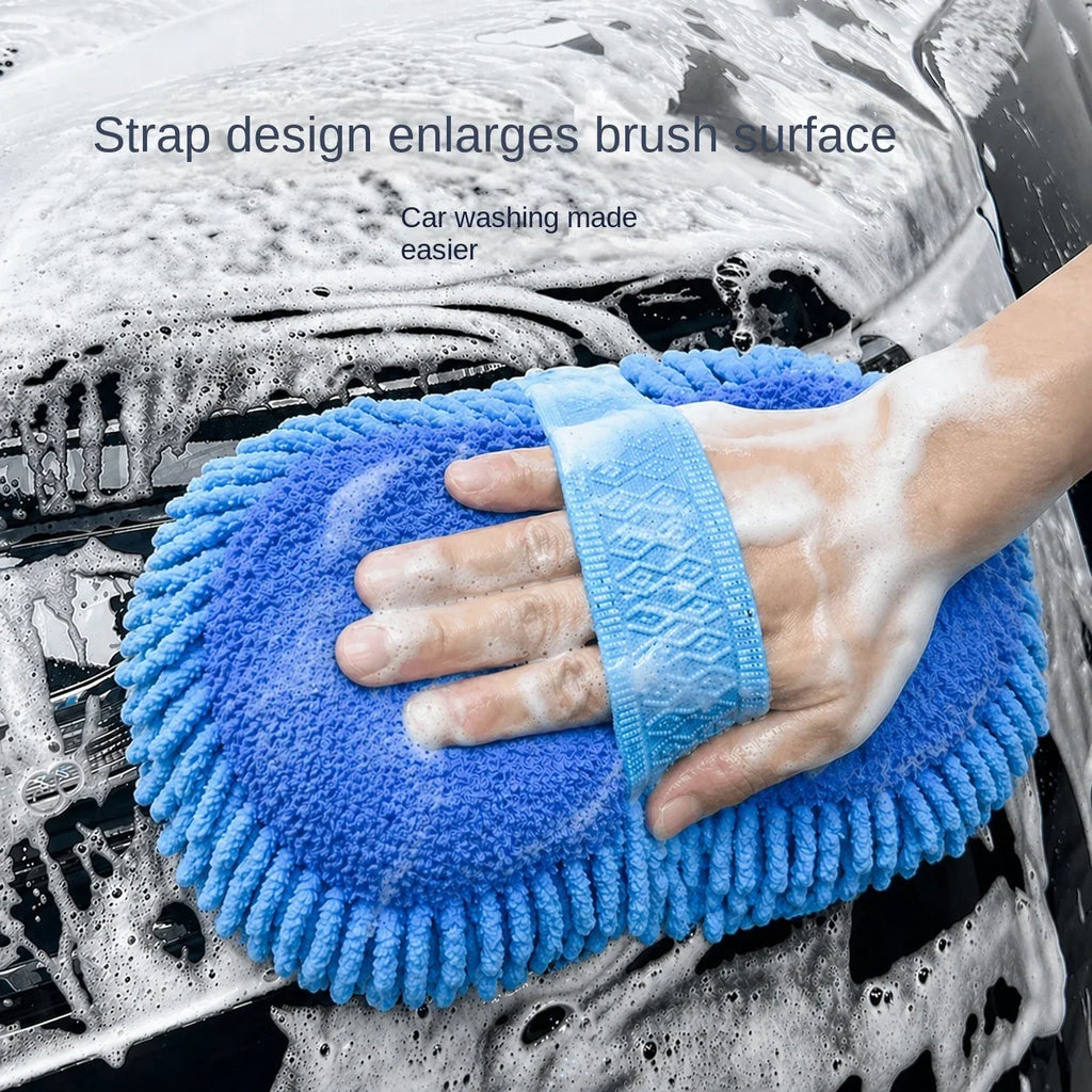 Microfiber Car Wash Sponge, Detailing Brush & Glove Kit