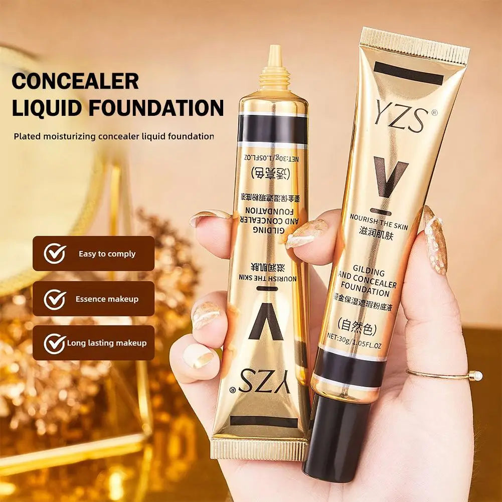 Waterproof Full Coverage Liquid Foundation Primer & Concealer