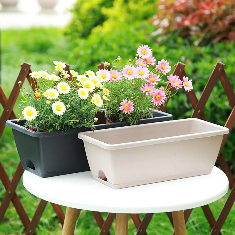 Self-Watering Planter Pot with Reservoir & Drainage – Indoor