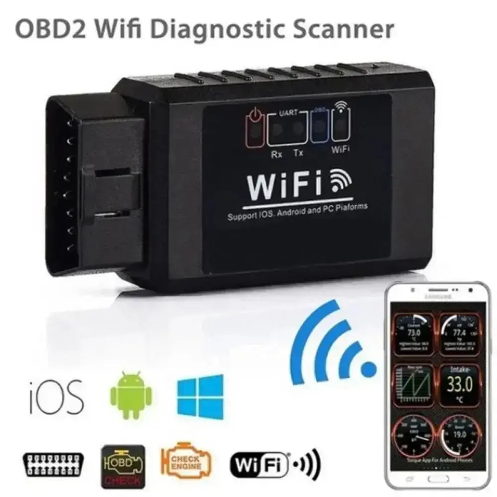 OBD2 WiFi ELM327 V1.5 Scanner – iOS & Android Code Reader