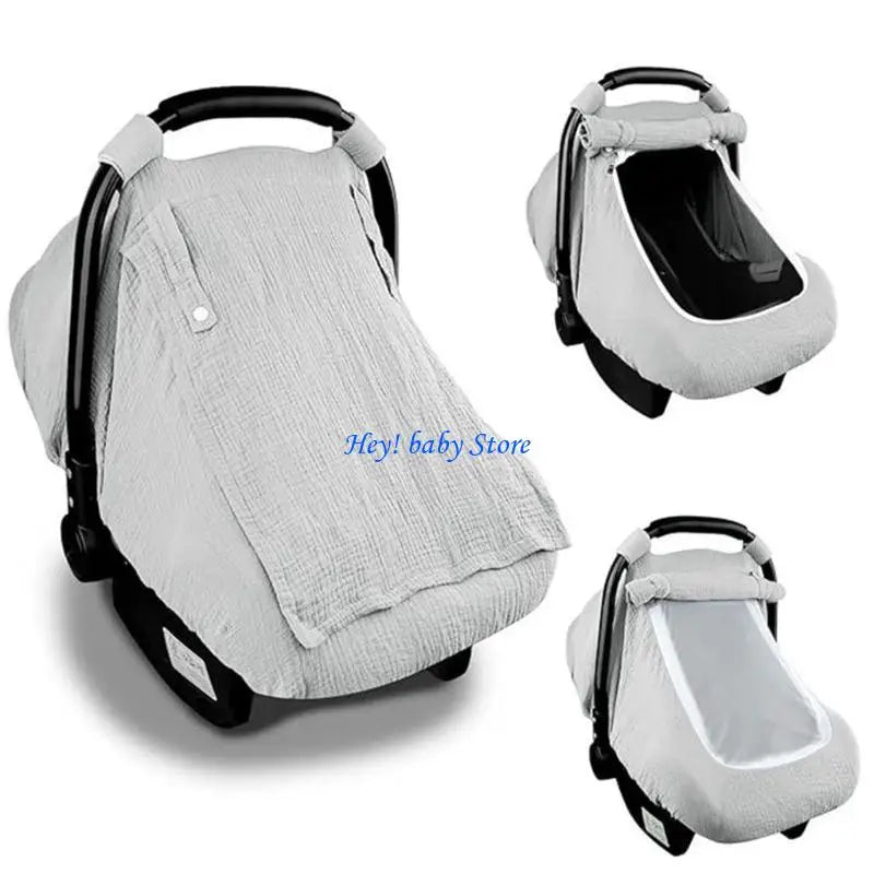 Infant Car Seat Canopy | Breathable Cotton Sunshade Cover