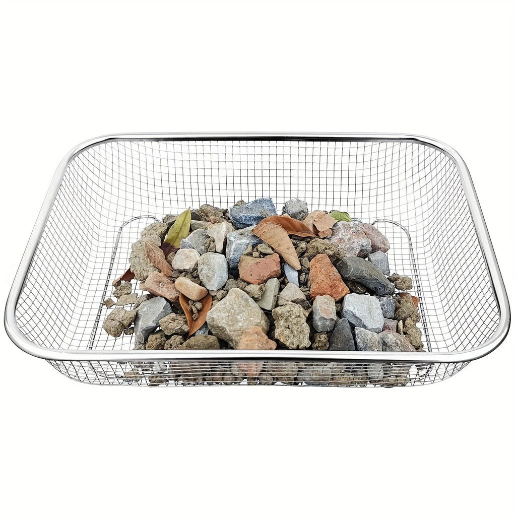 Stainless Steel Soil Sifter Mesh Garden Sieve Rock Sifting Compost