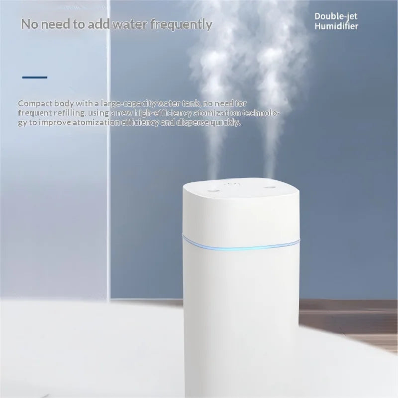 Mini USB Dual Spray Humidifier & Aromatherapy Diffuser