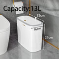Narrow Shape Press Ring Trash Can Lid Bathroom Gap Highlighting