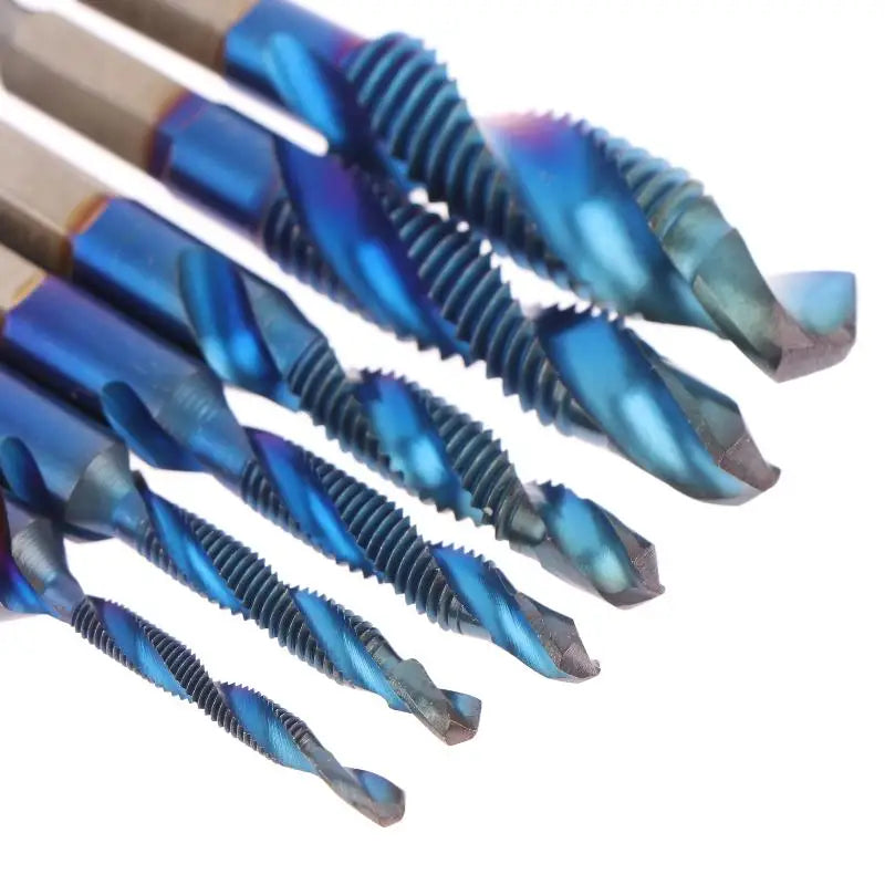 HSS Titanium Metric Tap Set M3–M10 | Hex Shank Drill Bits
