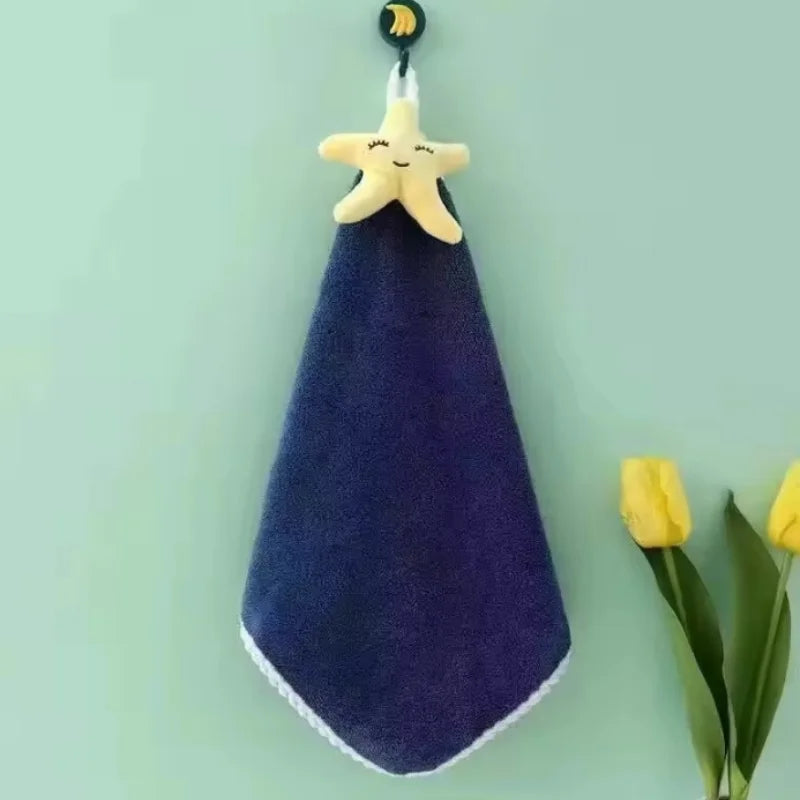 Coral Fleece Hangable Thicken Towel Cartoontowel Cute Absorbent Hand