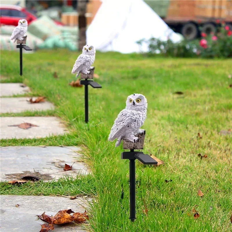 Solar Owl Garden Light – Waterproof LED Pathway Lawn Lamp