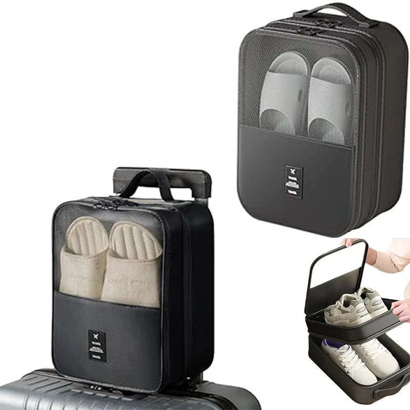 Shoe Bags for Travel – Holds 3 Pairs | Carry-On Organizer