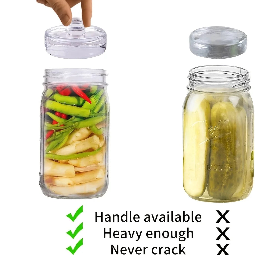 Glass Fermentation Weights Wide-mouth Mason Jars Pickling Stones