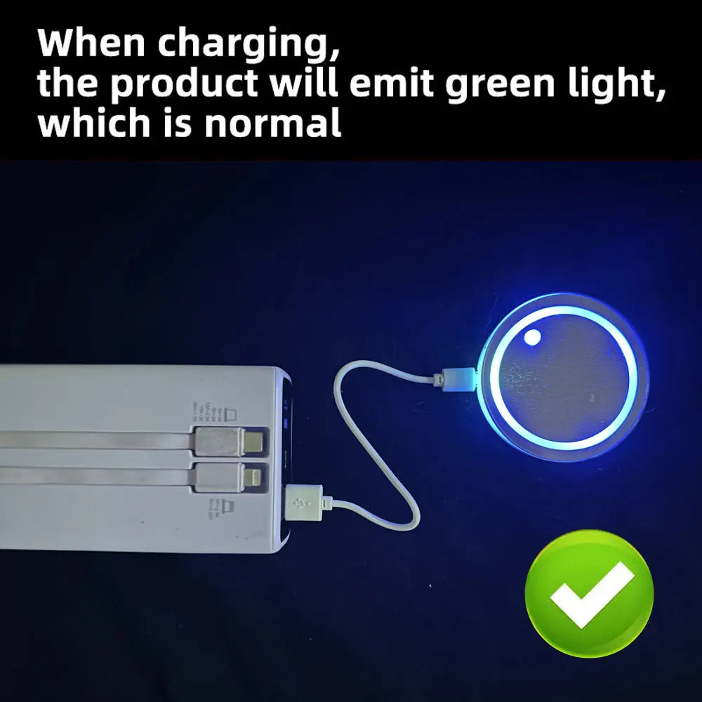 7-Color LED Car Cup Holder Coaster | Breathing Neon Light