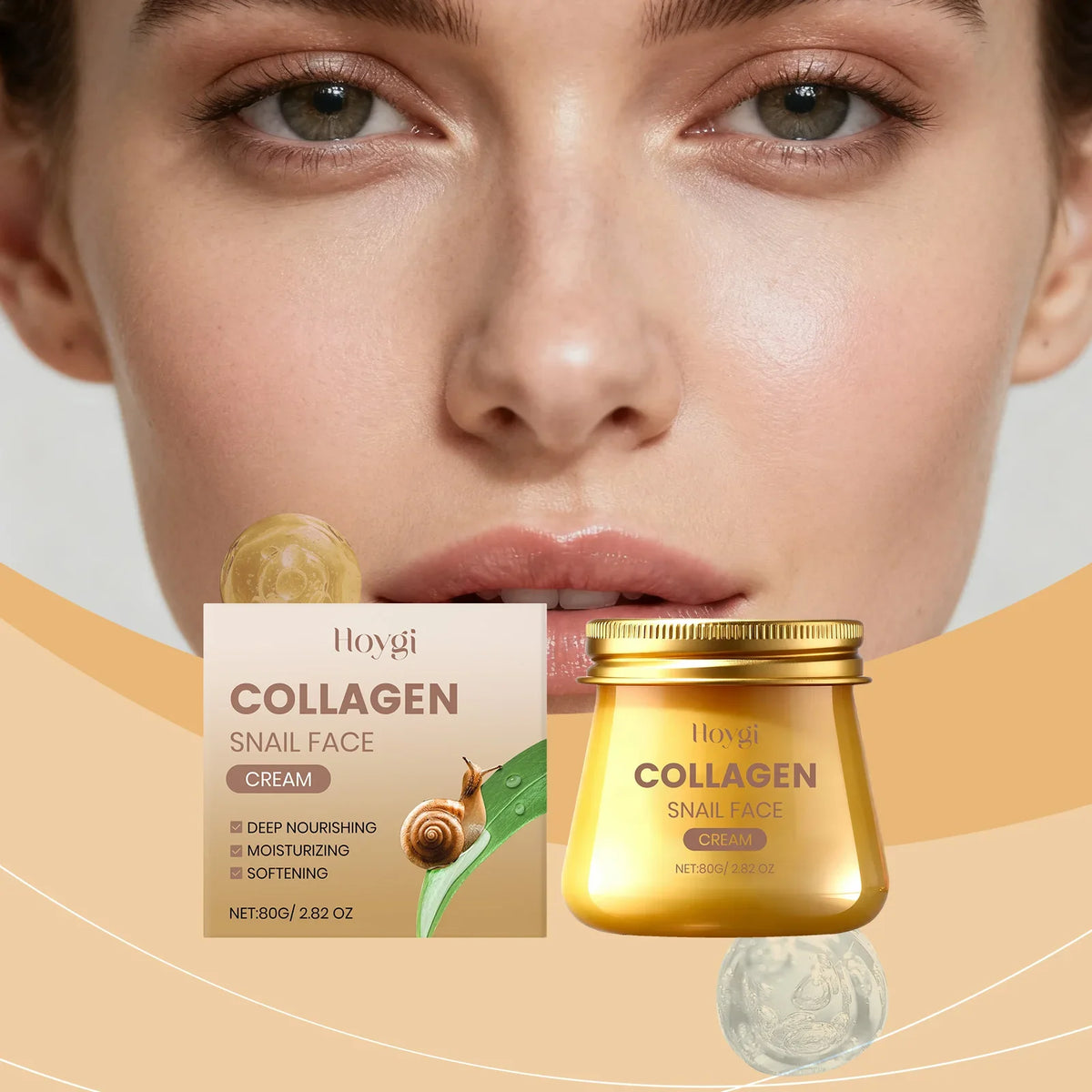 Hoygi Collagen Snail Anti-Aging Face Cream 80g | Moisturizer