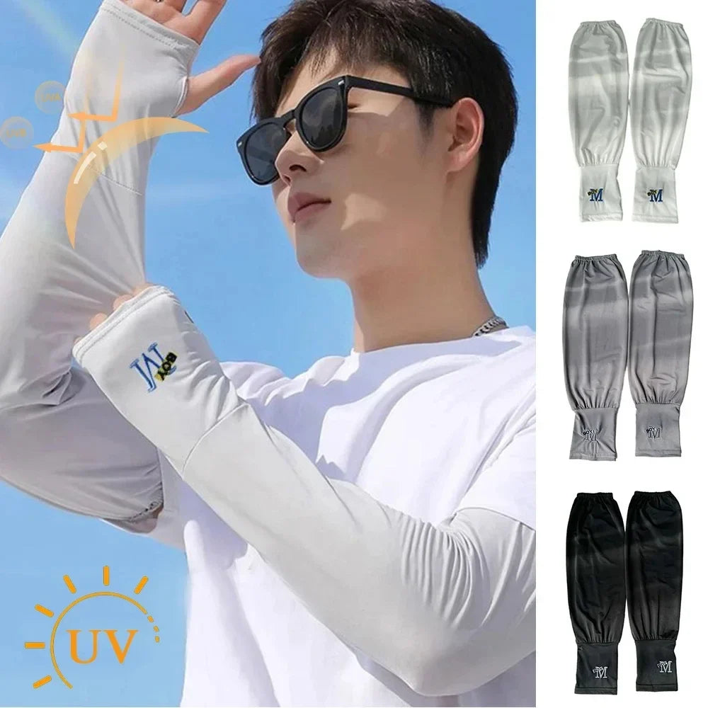 Men's UV Protection Ice Arm Sleeves | Cycling & Outdoor