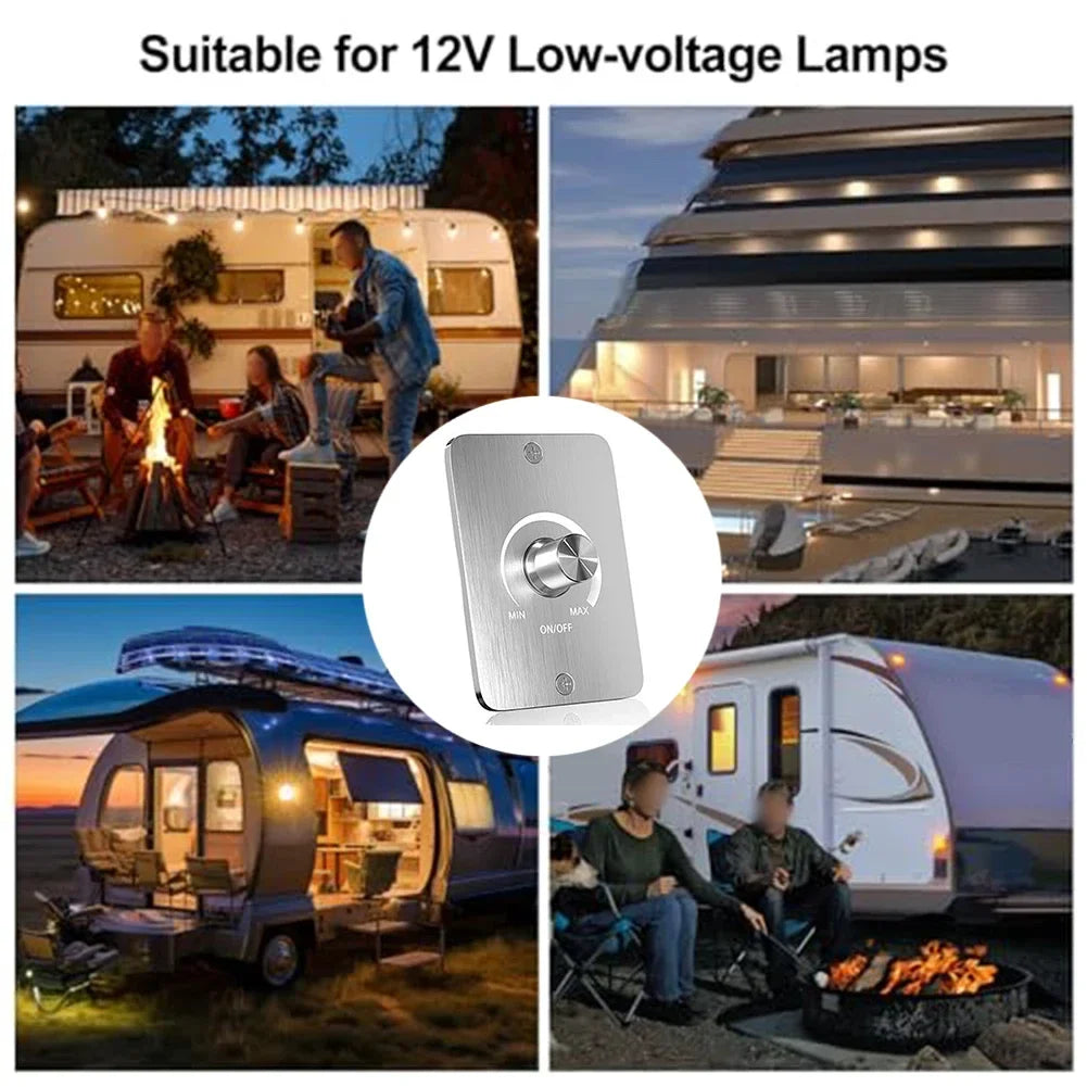 12V PWM Dimmer Switch for Motorhome LED & Halogen Lights