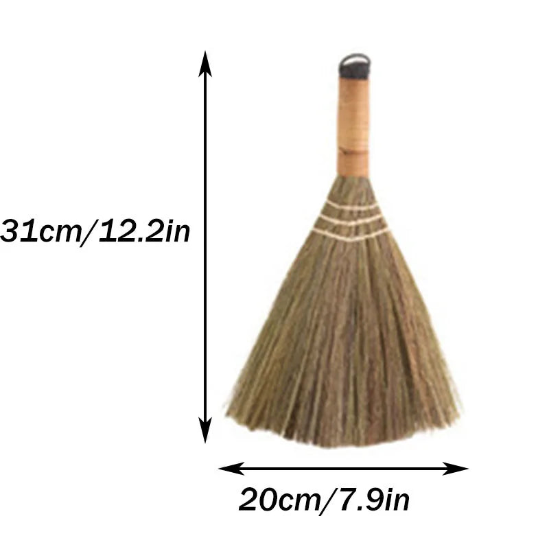 Japanese Mini Broom – Natural Bamboo Short-Handle Hand Brush